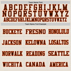Custom Cream Brown-Orange Mesh Authentic Football Jersey photo 2