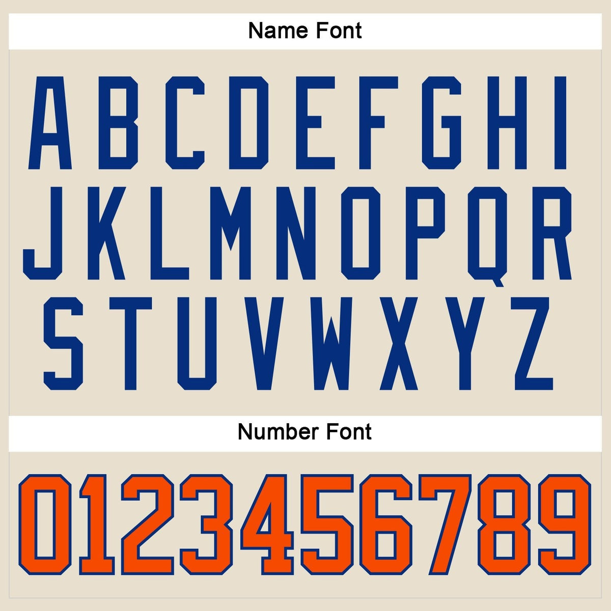 Custom Cream Orange-Royal Hockey Lace Neck Jersey photo 4