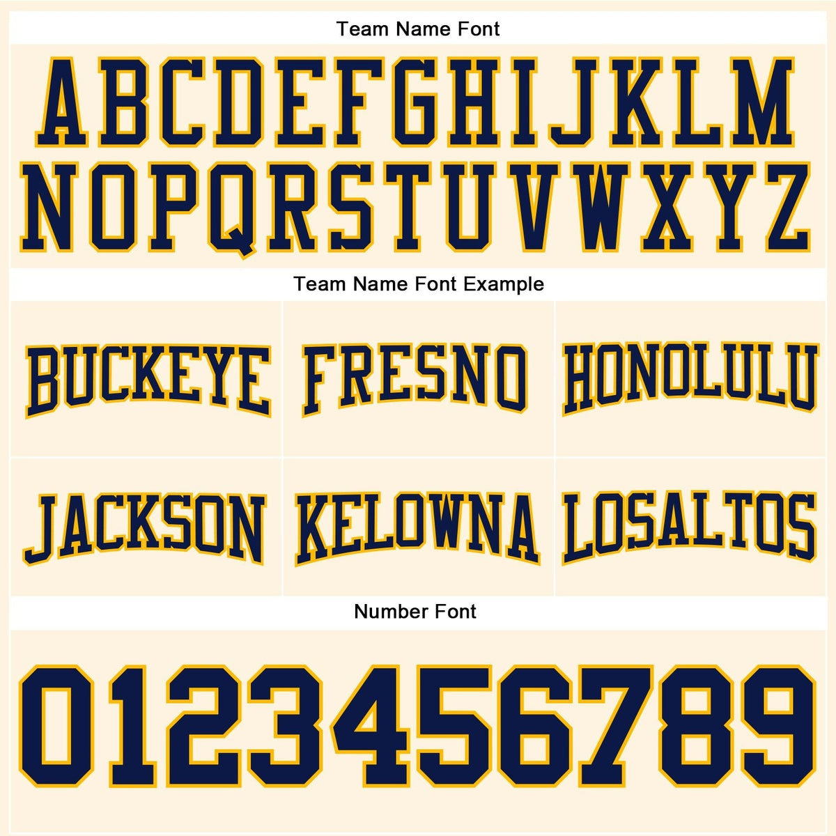 Custom Stitched Cream Navy-Gold Football Pullover Sweatshirt Hoodie photo 2