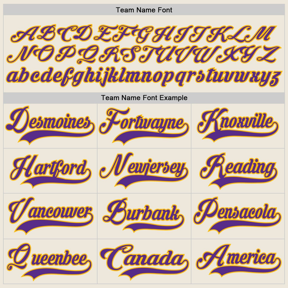 Custom Cream Purple-Gold Hockey Jersey photo 3