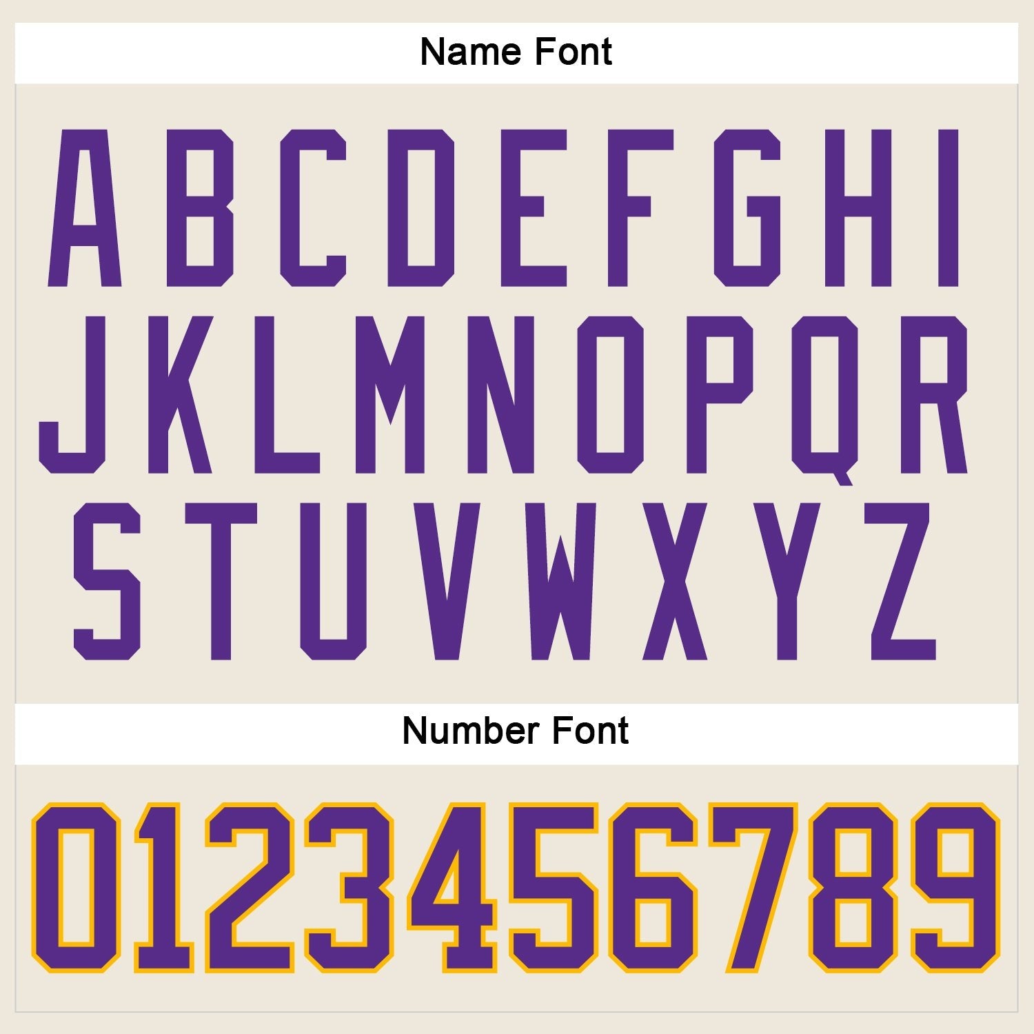Custom Cream Purple-Gold Hockey Jersey photo 4