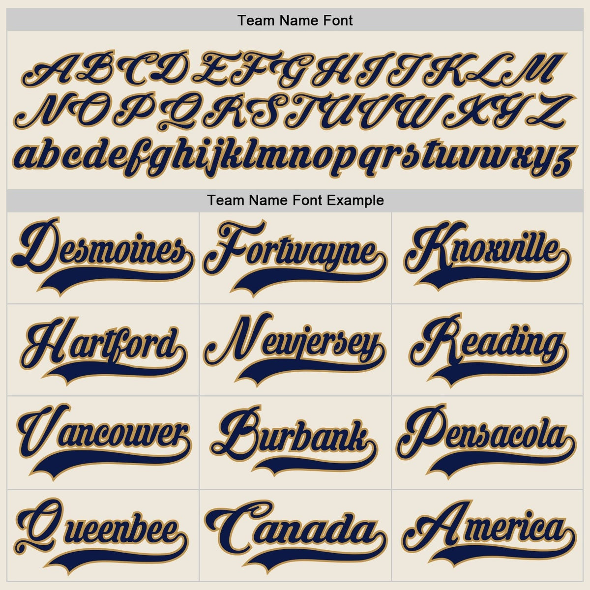 Custom Cream Navy-Old Gold Hockey Jersey photo 3