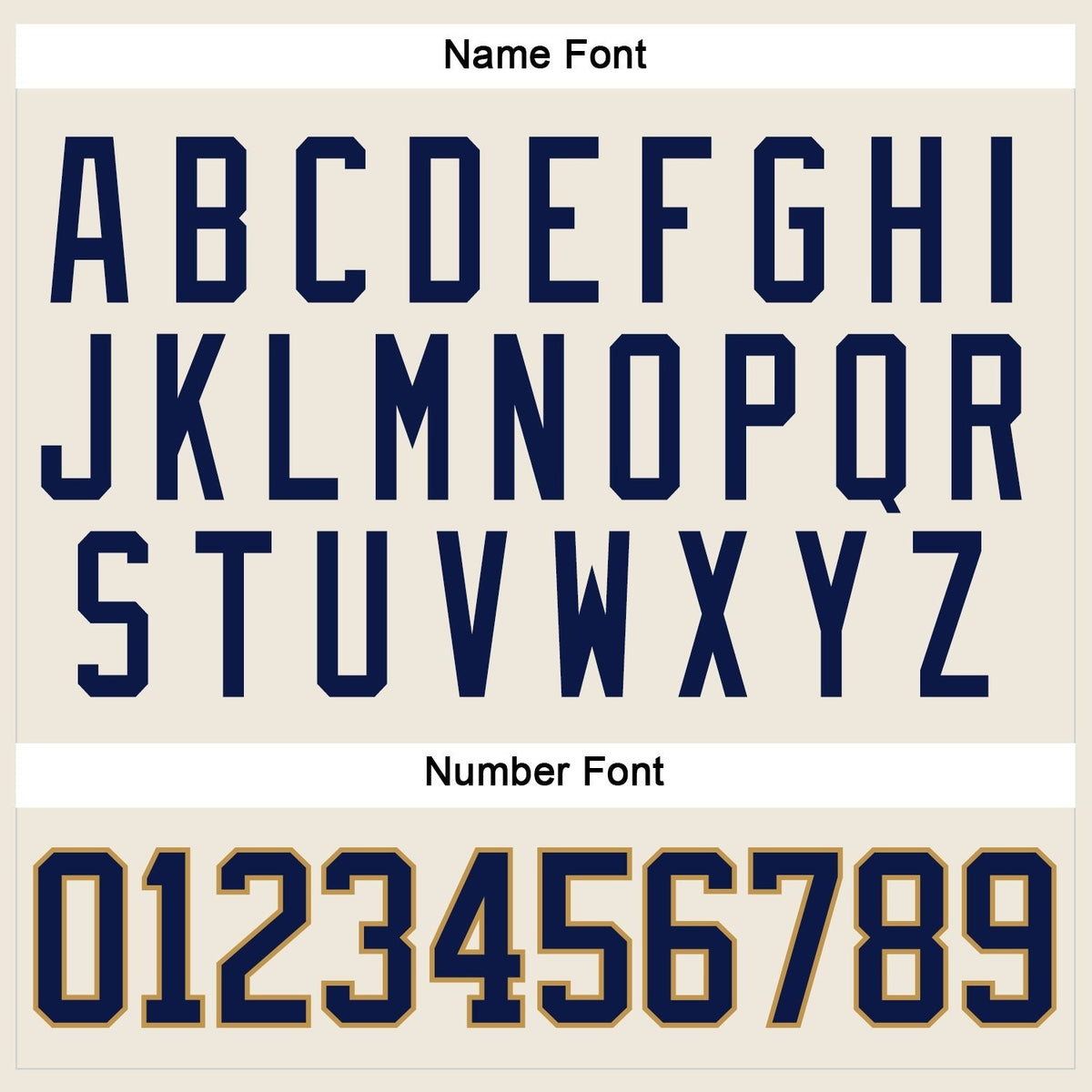 Custom Cream Navy-Old Gold Hockey Jersey photo 4