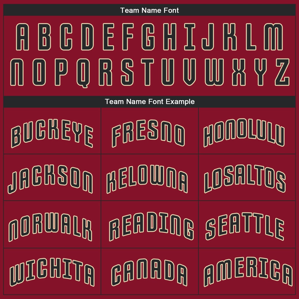Custom Crimson Black-City Cream Performance T-Shirt photo 3