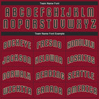 Custom Crimson Black-City Cream Performance T-Shirt photo 3