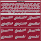 Custom Crimson Gray-White Performance T-Shirt photo 2