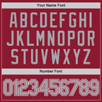 Custom Crimson Gray-White Performance T-Shirt photo 3