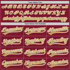 Custom Stitched Crimson Old Gold-White Baseball Pullover Sweatshirt Hoodie photo 3