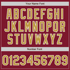 Custom Stitched Crimson Old Gold-White Baseball Pullover Sweatshirt Hoodie photo 4