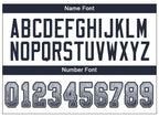 Custom White Navy-Gray Drift Fashion Football Jersey photo 3