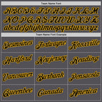Custom Steel Gray Black-Gold Performance T-Shirt photo 2