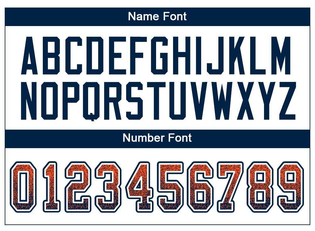 Custom Orange Navy-White Drift Fashion Football Jersey photo 4