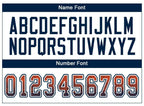 Custom Orange Navy-White Drift Fashion Football Jersey photo 4