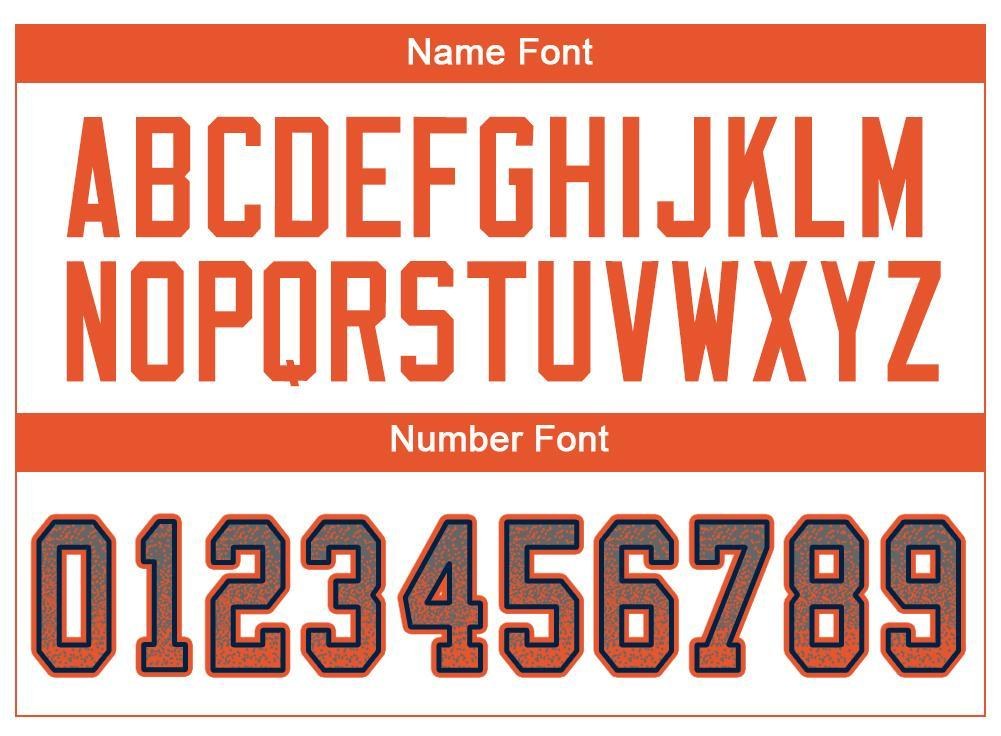 Custom Gray Orange-Navy Drift Fashion Football Jersey photo 3
