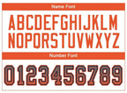 Custom Gray Orange-Navy Drift Fashion Football Jersey photo 3