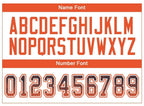 Custom Navy Orange-White Drift Fashion Football Jersey photo 4