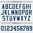 Custom White Navy Baseball Jersey photo 4