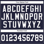 Custom Navy White Baseball Jersey photo 3