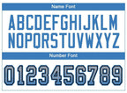Custom Light Gray Powder Blue-Black Drift Fashion Football Jersey photo 3