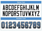 Custom Powder Blue Black-Gray Drift Fashion Football Jersey photo 4