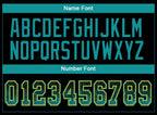 Custom Black Teal-Yellow Drift Fashion Football Jersey photo 4