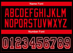 Custom Black Fire Red-White Drift Fashion Football Jersey photo 4