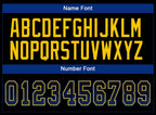 Custom Black Royal-Yellow Drift Fashion Football Jersey photo 4