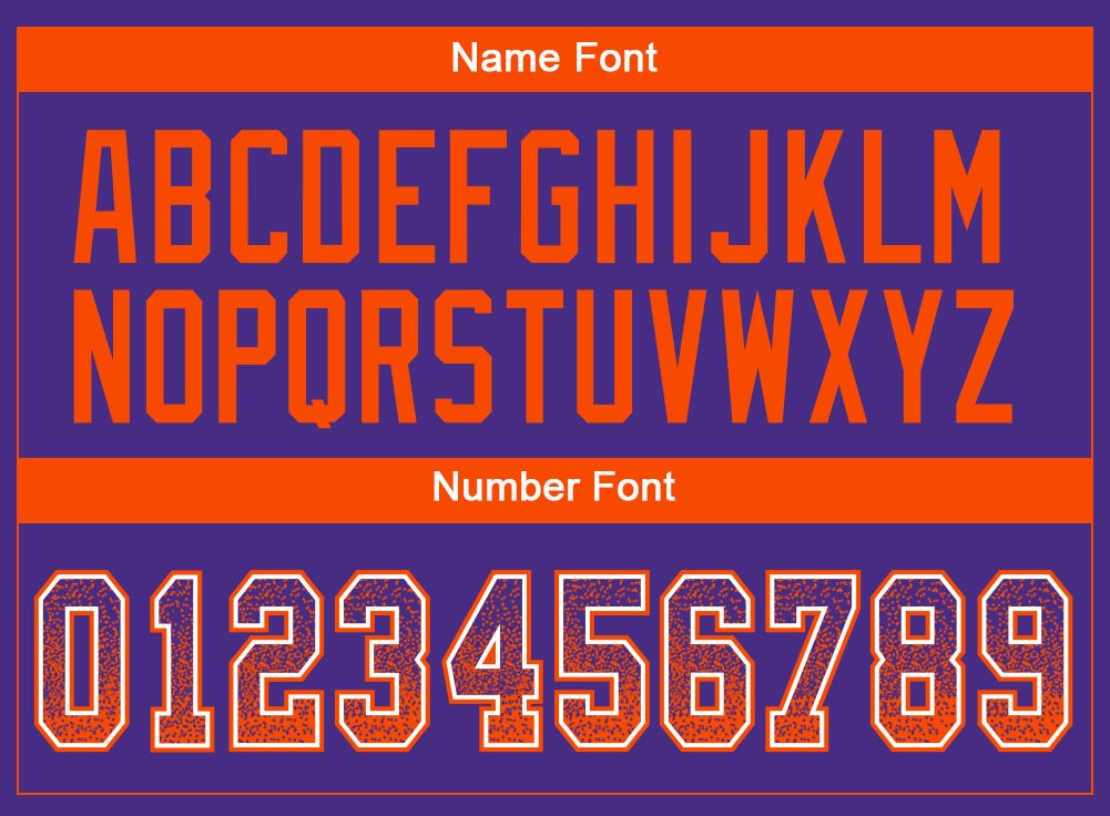 Custom Purple Orange-White Drift Fashion Football Jersey photo 4