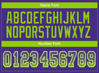 Custom Purple Neon Green-White Drift Fashion Football Jersey photo 4
