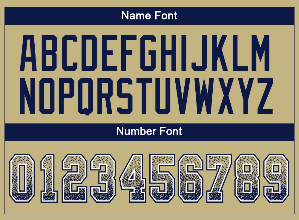 Custom Vegas Gold Navy-White Drift Fashion Football Jersey photo 3
