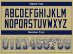 Custom Vegas Gold Navy-White Drift Fashion Football Jersey photo 3