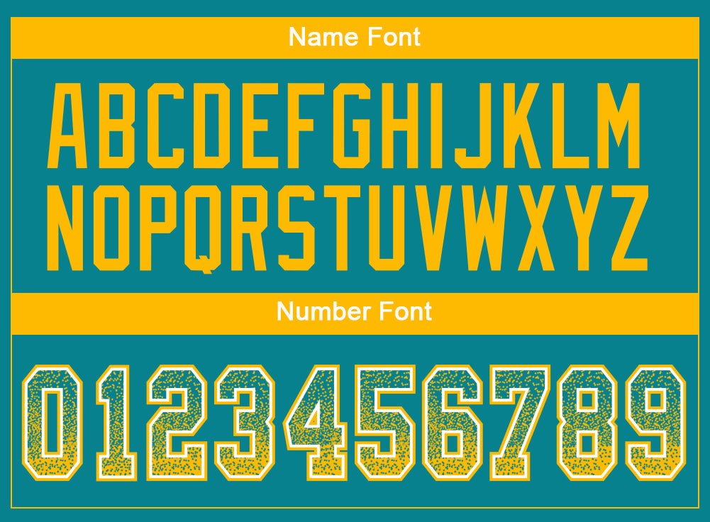 Custom Teal Gold-White Drift Fashion Football Jersey photo 4