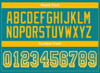 Custom Teal Gold-White Drift Fashion Football Jersey photo 4