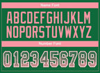 Custom Kelly Green Medium Pink-White Drift Fashion Football Jersey photo 4