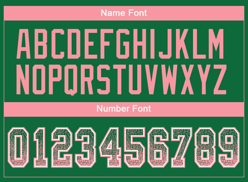 Custom Kelly Green Medium Pink-White Drift Fashion Football Jersey photo 4