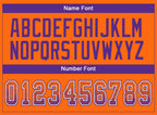 Custom Orange Purple-White Drift Fashion Football Jersey photo 3