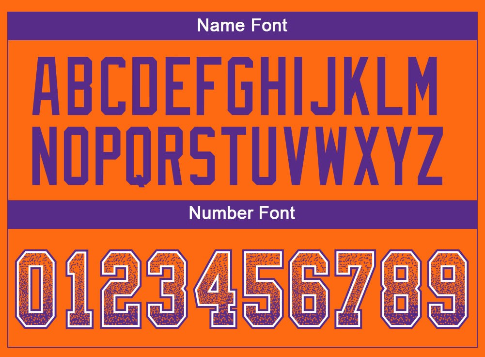 Custom Orange Purple-White Drift Fashion Football Jersey photo 3