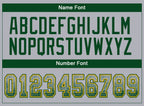 Custom Gray Green-Gold Drift Fashion Football Jersey photo 3
