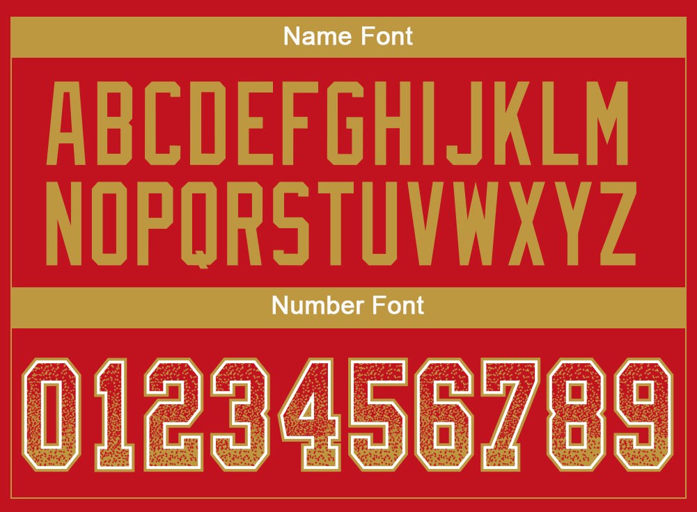 Custom Red Old Gold-White Drift Fashion Football Jersey photo 3