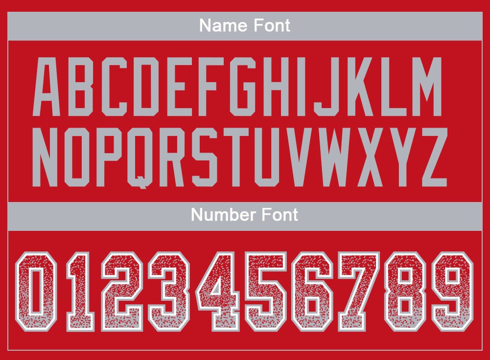 Custom Red Gray-White Drift Fashion Football Jersey photo 3