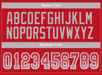 Custom Red Gray-White Drift Fashion Football Jersey photo 3