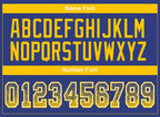 Custom Royal Yellow-White Drift Fashion Football Jersey photo 4