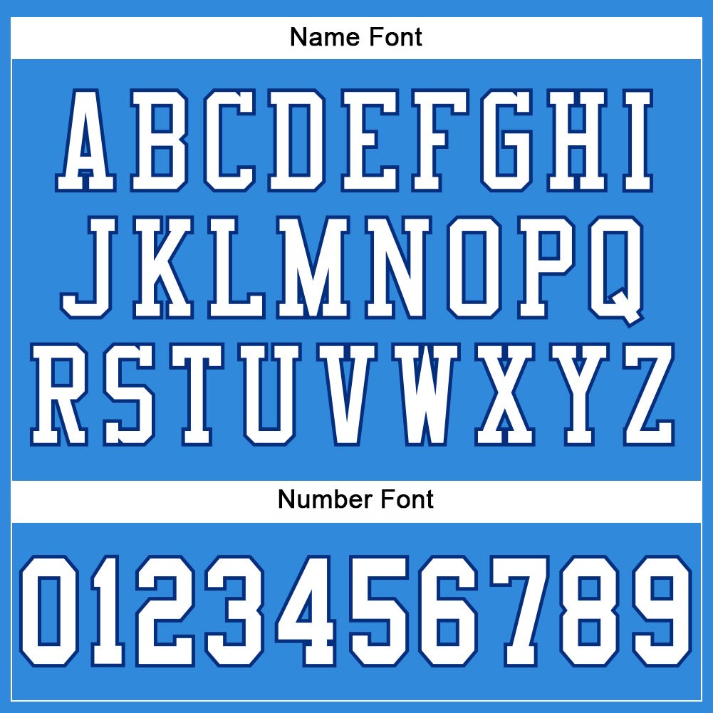 Custom Powder Blue White-Royal Mesh Authentic Football Jersey photo 2