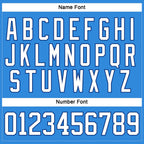 Custom Powder Blue White-Royal Hockey Lace Neck Jersey photo 4