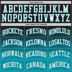 Custom Black White-Teal Authentic Fade Fashion Basketball Jersey photo 3