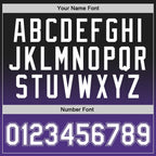Custom Black White-Purple Authentic Fade Fashion Basketball Jersey photo 2