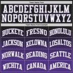 Custom Black White-Purple Authentic Fade Fashion Basketball Jersey photo 3