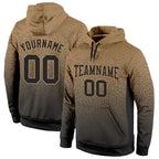 Custom Stitched Old Gold Black Fade Fashion Sports Pullover Sweatshirt Hoodie photo 1