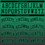 Custom Stitched Kelly Green Black Fade Fashion Sports Pullover Sweatshirt Hoodie photo 2