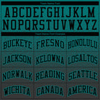 Custom Stitched Aqua Black Fade Fashion Sports Pullover Sweatshirt Hoodie photo 2